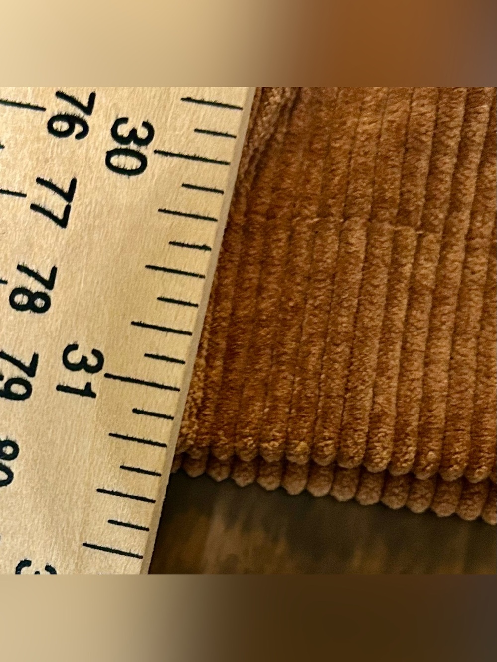 T Tahari Camel-Brown Wide-Leg Corduroy Pants Size 10 - Picture 15 of 15